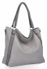 Torebka Damska Shopper Bag XL firmy Hernan HB0337 Jasno Szara
